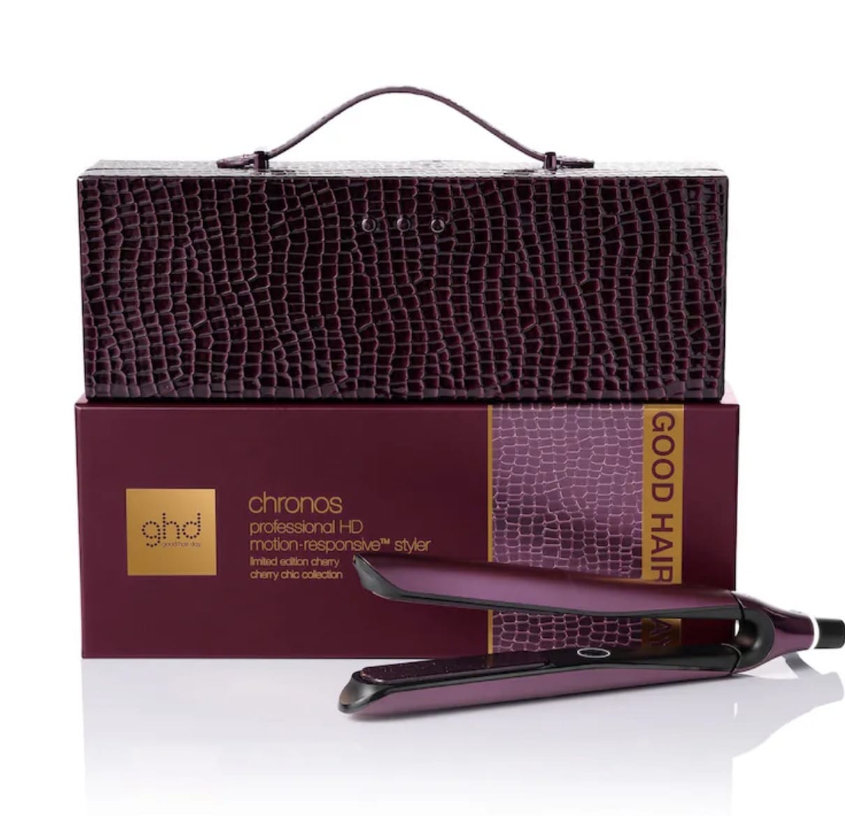 GHD-Chronos Hair Straightener Set - Professional Straightening Iron-cherry