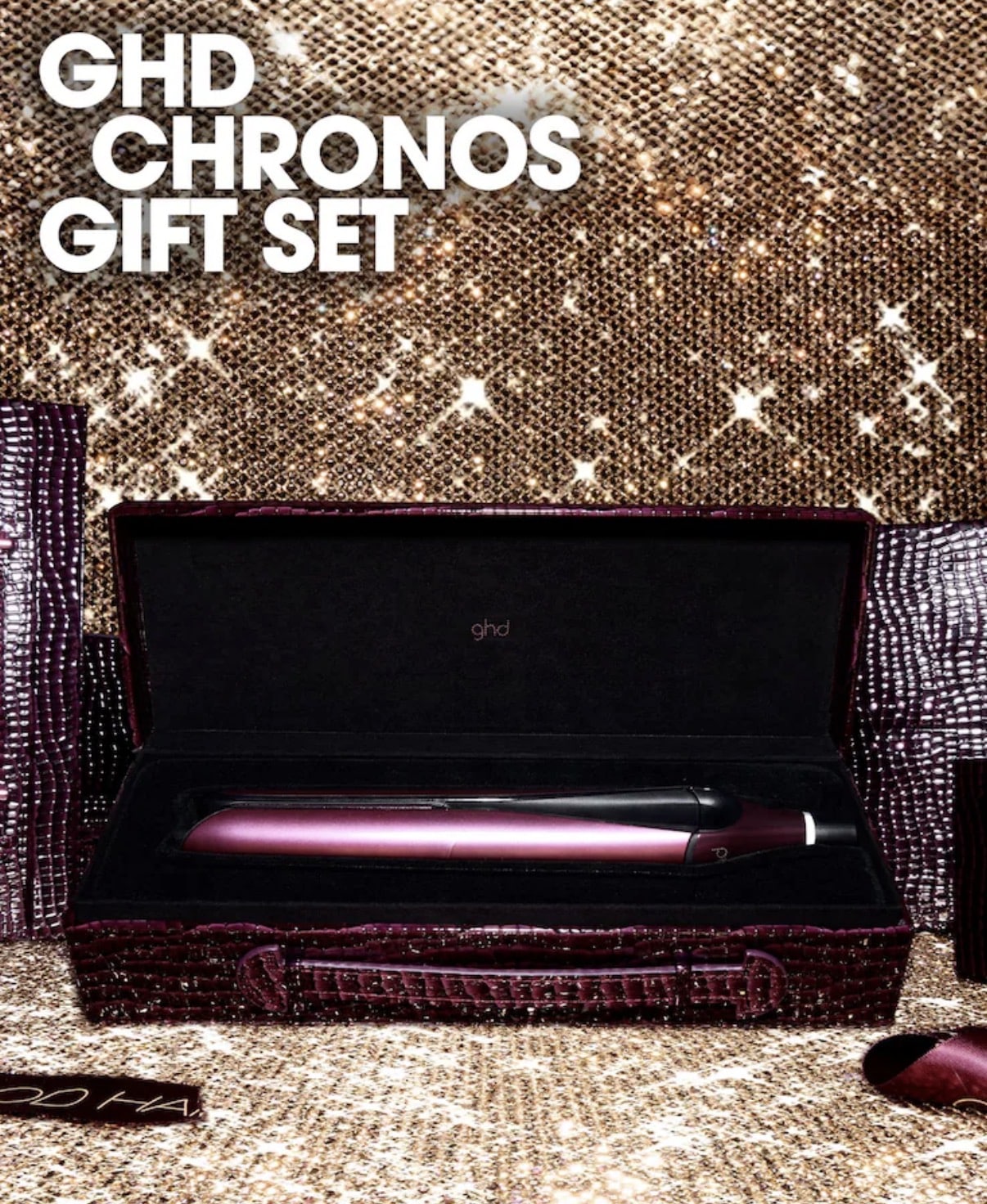 GHD-Chronos Hair Straightener Set - Professional Straightening Iron-cherry - Image 3